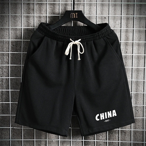 MK37248-P15 冰丝短裤男士大码宽松休闲五分裤男运动中裤 网格图片