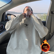 抖音得物供货可提供视频秋冬重磅美式宽松连帽卫衣WKD37，男装卫衣，电商A486