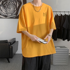 已注册/夏季新款内景纯棉简约短袖T恤男宽松圆领体恤衫DT9694/P25，男装T恤，电商B316