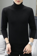 403-1秋冬季潮男加绒加厚高领毛衣男士休闲针织衫M136加绒-P31，男装针织衫/毛衣，星座1018