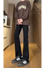现货主推弹力渐变大码直筒微喇毛边牛仔裤K860-K861-K866-P50，男装牛仔裤，星座205