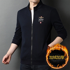 QLM55205秋冬新款2023年男士休闲长袖立领夹克外套P90，男装夹克，电商B360