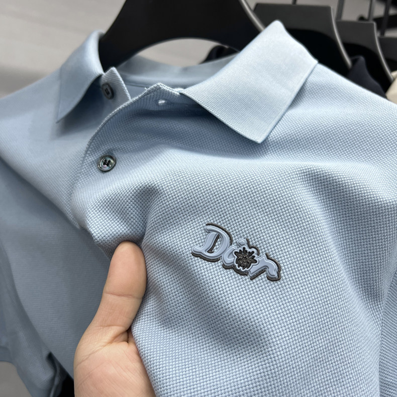 夏季新款男士短袖丝光棉POLO杉高档轻商务翻领百搭中年爸爸装图片