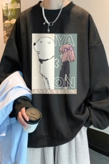 麂皮绒卫衣男大码重磅长袖t恤男JW81365-P35，男装卫衣，电商A040