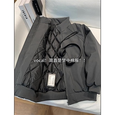 现货美式高街休闲棉衣夹克三防立领纯色户外工装加厚棉服外套，男装夹克，电商A486