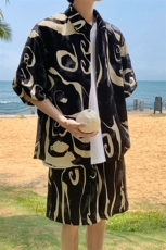 泼墨套装TZ77808特P45衬衫DCS77809特P27DK77810特P18套装控88，男装衬衫，星座227-7