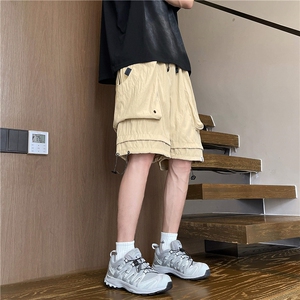 夏季男士工装短裤宽松休闲五分裤潮牌百搭运动裤工装裤VX34 P36图片