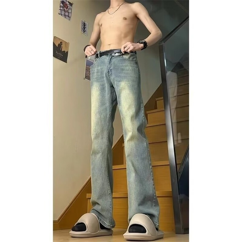 牛仔裤男士修身直筒弹力2026夏季薄款休闲裤潮牌长裤子男,男装牛仔裤,星座218-1（原230）