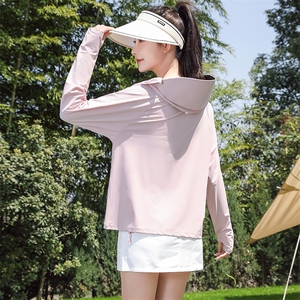 锦纶原纱防晒衣夏季黑胶帽檐UPF100+防紫外线冰感防晒服2359-P35图片
