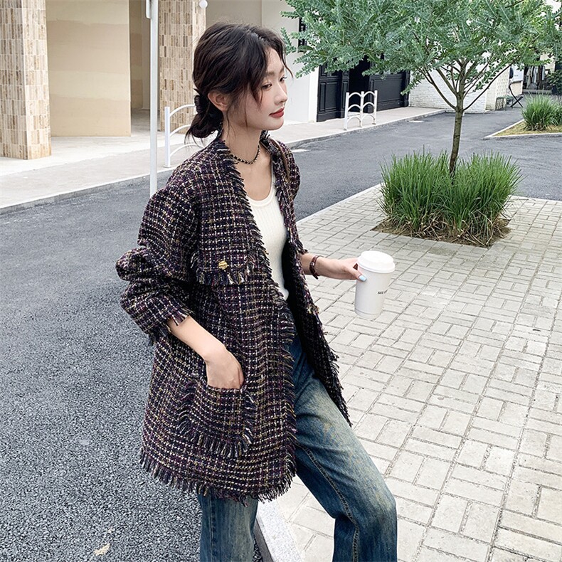 新款，大码小香风外套。有买家秀B081-8713-P165-K238,女装短外套,浙宝276（原081）