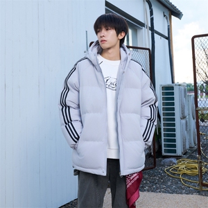 冬季潮流条纹五防立领加绒加厚棉衣情侣撞色棉服外套MY8899-p78图片