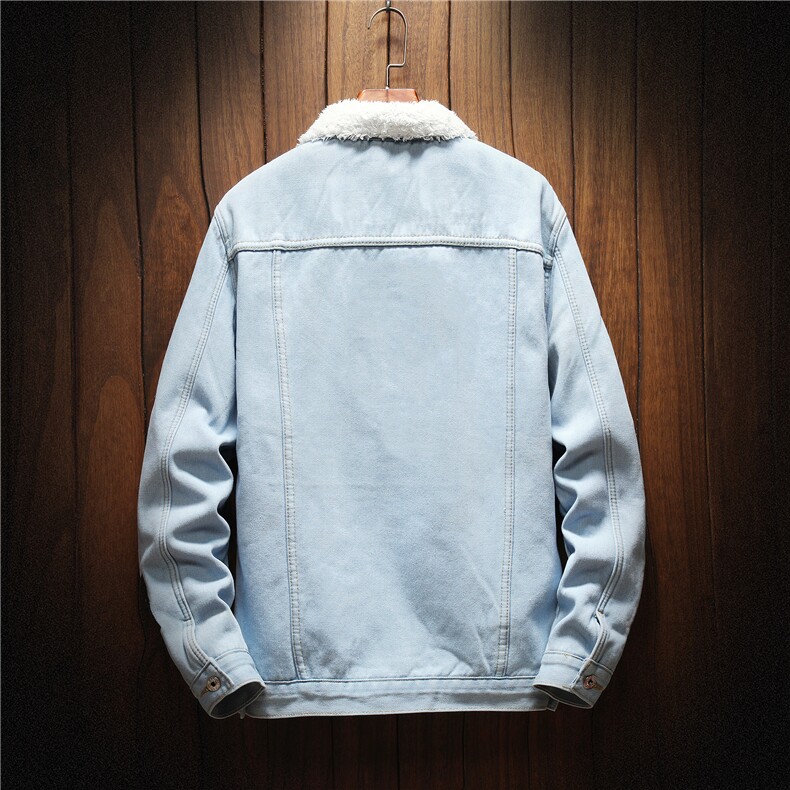 JK901J-p70M-5XL控108现货羊羔绒加绒牛仔外套男绣花夹克CITYBOY,男装工装外套,星座103A