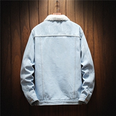 JK901J-p70M-5XL控108现货羊羔绒加绒牛仔外套男绣花夹克CITYBOY，男装工装外套，星座103A
