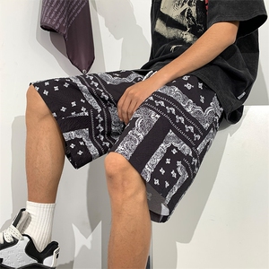 现货 五分短裤男士腰果美式夏季潮牌男款休闲中裤A432-DK918-P28图片