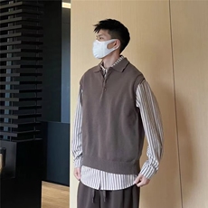 男士毛衣背心宽松坎肩打底衫简约潮流新款百搭MK157-P56，男装背心/马甲，星座208-5