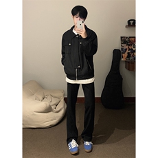 B221美式ins高街暗黑金属感宽松休闲外套上衣SY2303-P90控118，男装夹克，电商B221