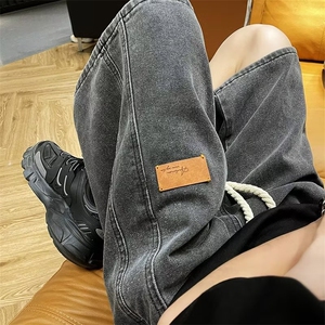 美式复古牛仔短裤男夏季潮痞帅炸街五分裤阔腿休闲中裤BN803-P36图片
