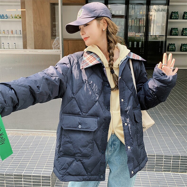 【新款首-发】90%新标白鸭绒羽绒服韩版拼接加厚外套女装,女装羽绒服,浙宝285（原212）