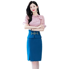 2023年夏季新款时尚气质优雅甜美上衣修身半身裙两件套，女装套装/套裙，卡杰菲
