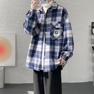 夹克男秋冬季新款港风宽松加厚泥料外套上衣JK712-P68图片