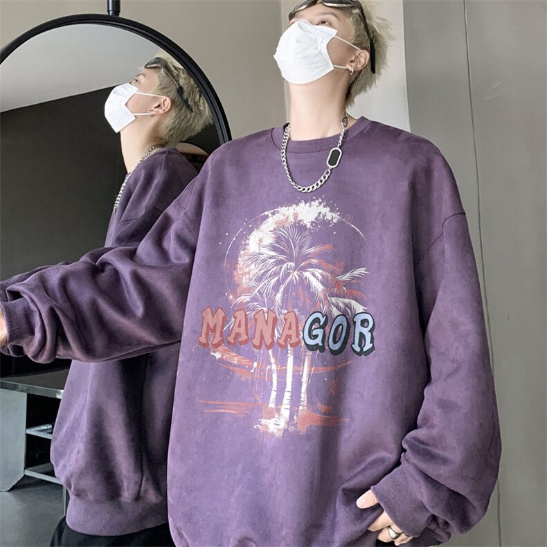 秋装复古美式水洗做旧重磅麂皮绒卫衣301B-JB1508-p45,男装卫衣,星座301B