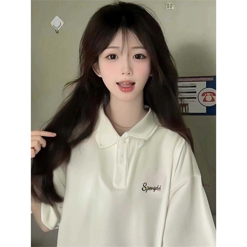 抖音得物供货 现货网眼透气翻领T恤美式宽松潮牌短袖POLO衫 APL11图片