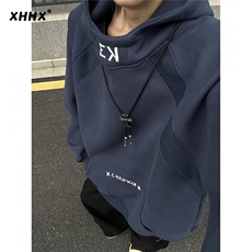 流行时尚潮流简约连帽卫衣日系新款百搭气质WY8822-P42，男装卫衣，星座208-5