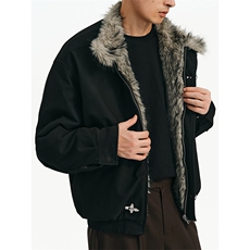 XZ1005-1-TTH0168-P95飞机扣毛领座山雕外套冬季加厚保暖棉服夹克，男装棉衣，星座1005-1