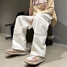 男春季潮流时尚休闲长裤链条工装裤纯棉斜纹D58P35，男装休闲裤，星座1116-2