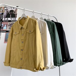 714-1-S15新款男女平铺进口休闲牛仔夹克衫男款潮，男装夹克，星座714-1