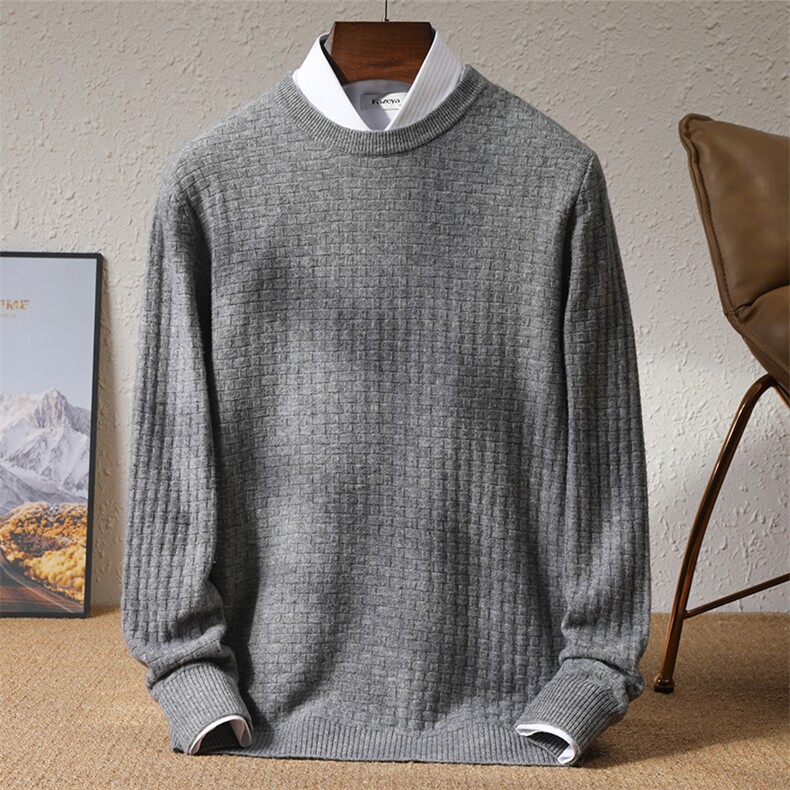 时尚男士羊毛衫简约百搭多色可选亲肤细腻舒适保暖高品质打底衫男装，男装羊毛衫，冬季工坊