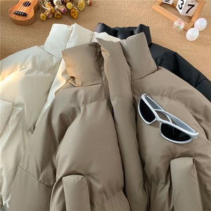 美式冬季复古短款棉服男潮高级感设计感加厚外套情侣 D374 P128图片