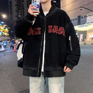 2026春季时尚休闲夹克外套男青少年宽松连帽男图片