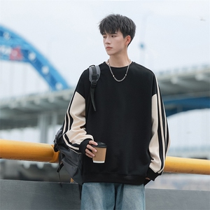 现货套头宽松卫衣男圆领长袖打底衫DSA157B-W6498-P38图片