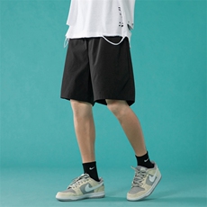！2023夏季潮流袖标男士短裤百搭五分裤四分裤中裤DK01P30，男装休闲裤，电商B220