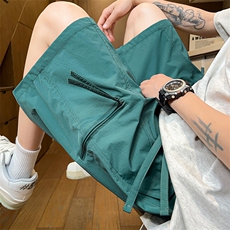 现货夏季工装短裤男ins潮牌休闲百搭潮流痞帅五分裤D02520-P38，男装牛仔裤，星座308B-2