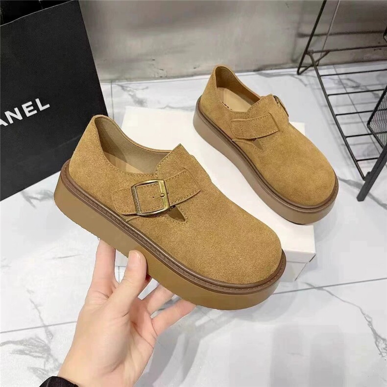 鞋子全包厚底勃肯鞋女25春季新款两穿一脚蹬单鞋，女鞋拖鞋，泰合衣坊