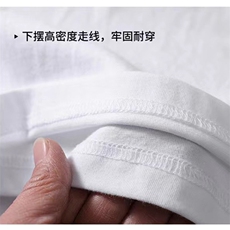 高品质纯棉女装T恤简约百搭舒适透气经典黑白两色可选，女装T恤，桦兴羊绒