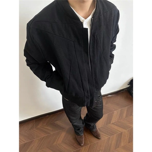 美式高街牛仔棉衣外套男女春秋冬季复古潮流加绒加厚棉服保暖夹克图片