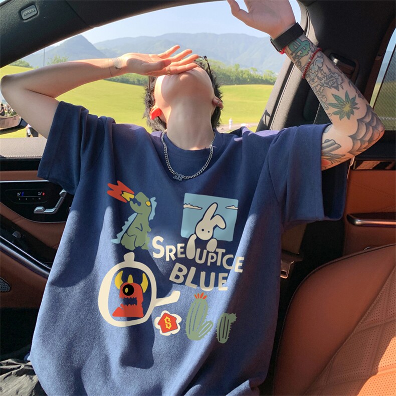 量大优供视频重磅麂皮绒短袖T恤男JPDX236-特P19,男装T恤,电商B367