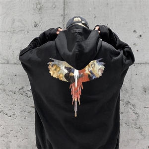 供抖音丶重磅高品棉350克排扣连帽翅膀卫衣LW6099-特p58控78图片