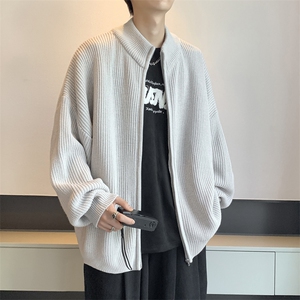 现货高品质男毛衣开衫慵懒风针织衫开衫W500-P65图片