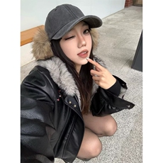 座山雕皮衣棉服男女韩版潮流帅气连帽2025冬季ins外套MF385-P150，男装皮衣，星座412-3