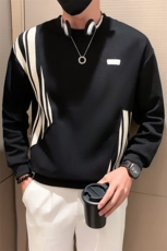 男士拼色卫衣秋新款时尚潮流休闲圆领长袖打底衫帅气百搭WY01-P58，男装卫衣，电商D323（原B261）