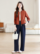 长期有货休闲时尚套装女2026春秋新款中年妈妈装宽松运动两件套，女装套装/套裙，璐依舞