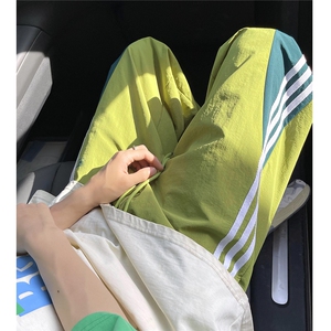 现货~多巴胺速干休闲裤三条杠撞色伞兵裤6 XZ502-K748-P55控79图片