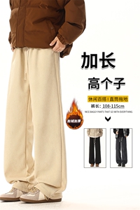 灯芯绒裤子男冬季加绒高个子直筒拖地裤KZ089加长-KZ089加长加绒图片