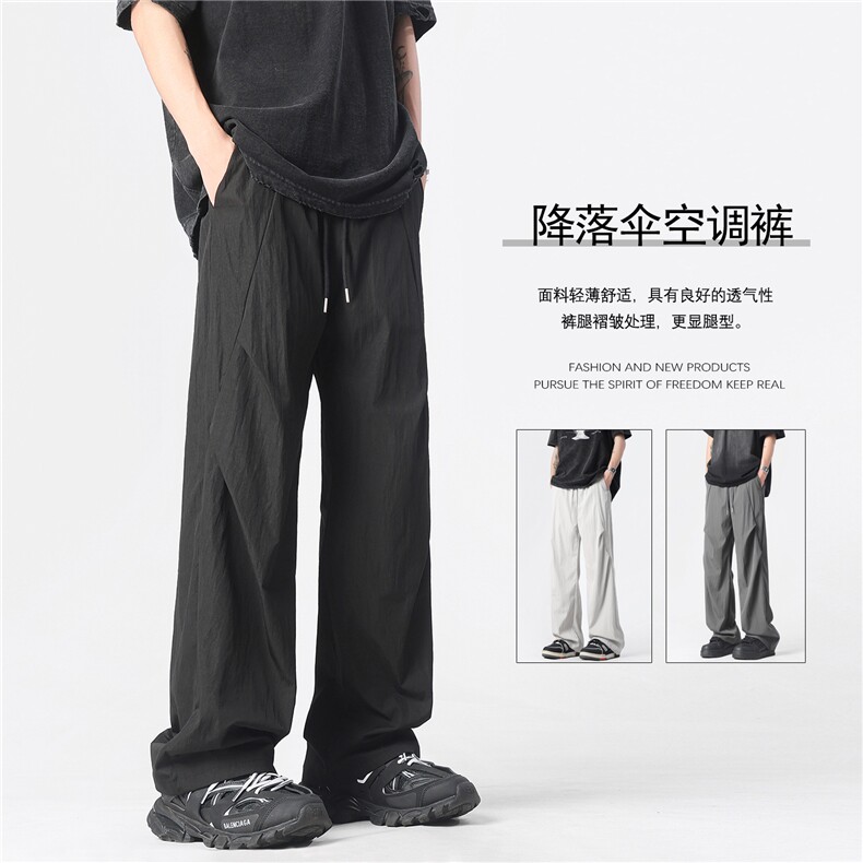 新款夏季工装长裤子男女港风潮流宽松直筒休闲长裤K0171-P35图片