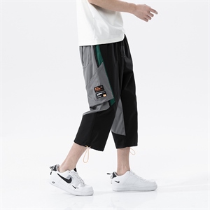 7XL~M港风2023夏季新款休闲工装七分裤加肥加大码胖子中裤控价68图片