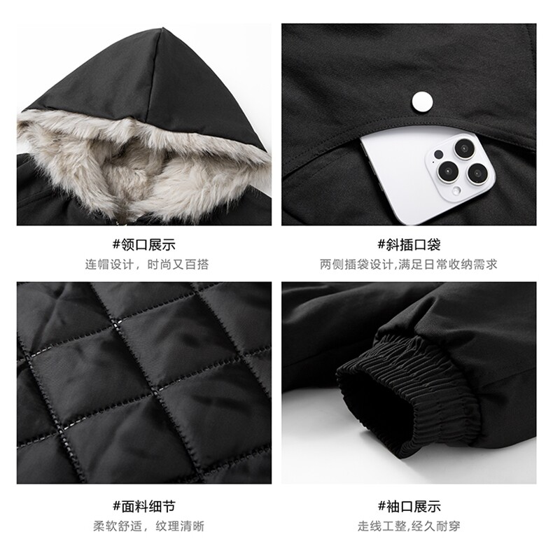 无影墙美式座山雕加绒加厚棉服男女秋冬宽松休闲棉衣-A2347P120,男装棉衣,电商B241